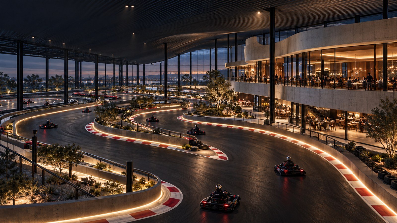 Velocity racing destination concept